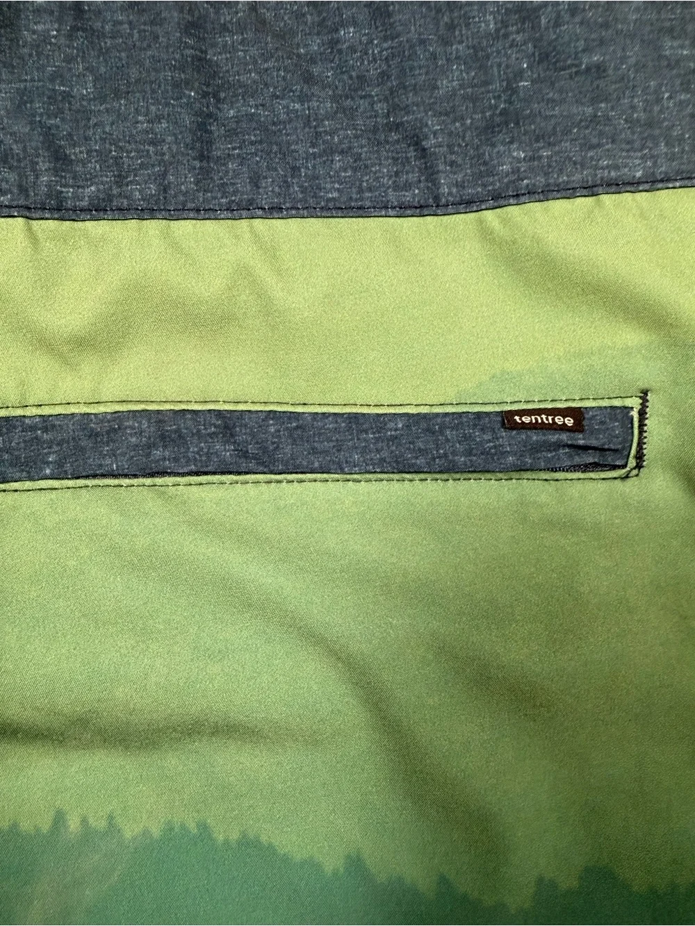 tentree Men's‎ Blue and Green Gradient Boardshorts